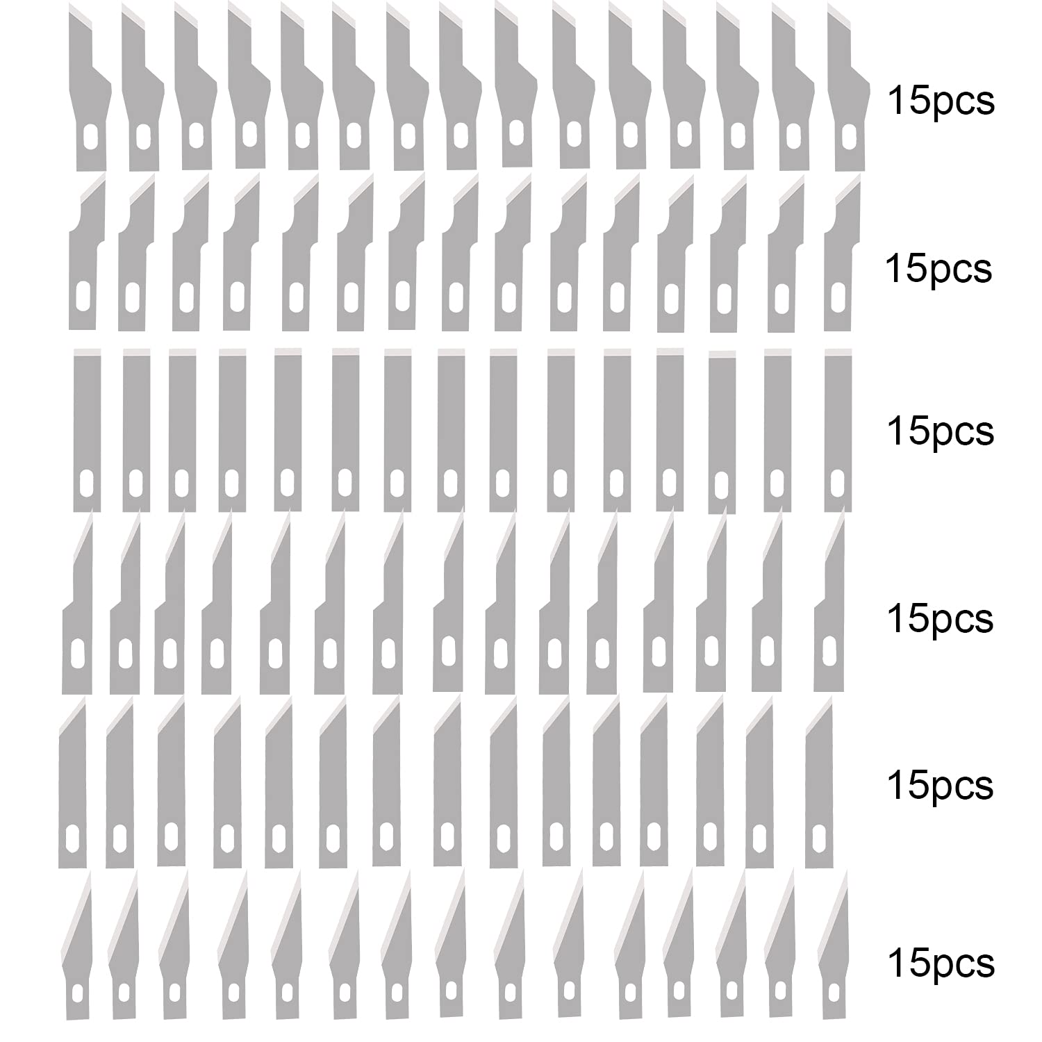 90PCS Precision Craft Knife Blades Set - Professional DIY Artwork, Model Making, Scrapbooking & Paper Cutting Tools for Artists, Hobbyists & Crafters - Perfect for Detailed Projects & Creative Designs