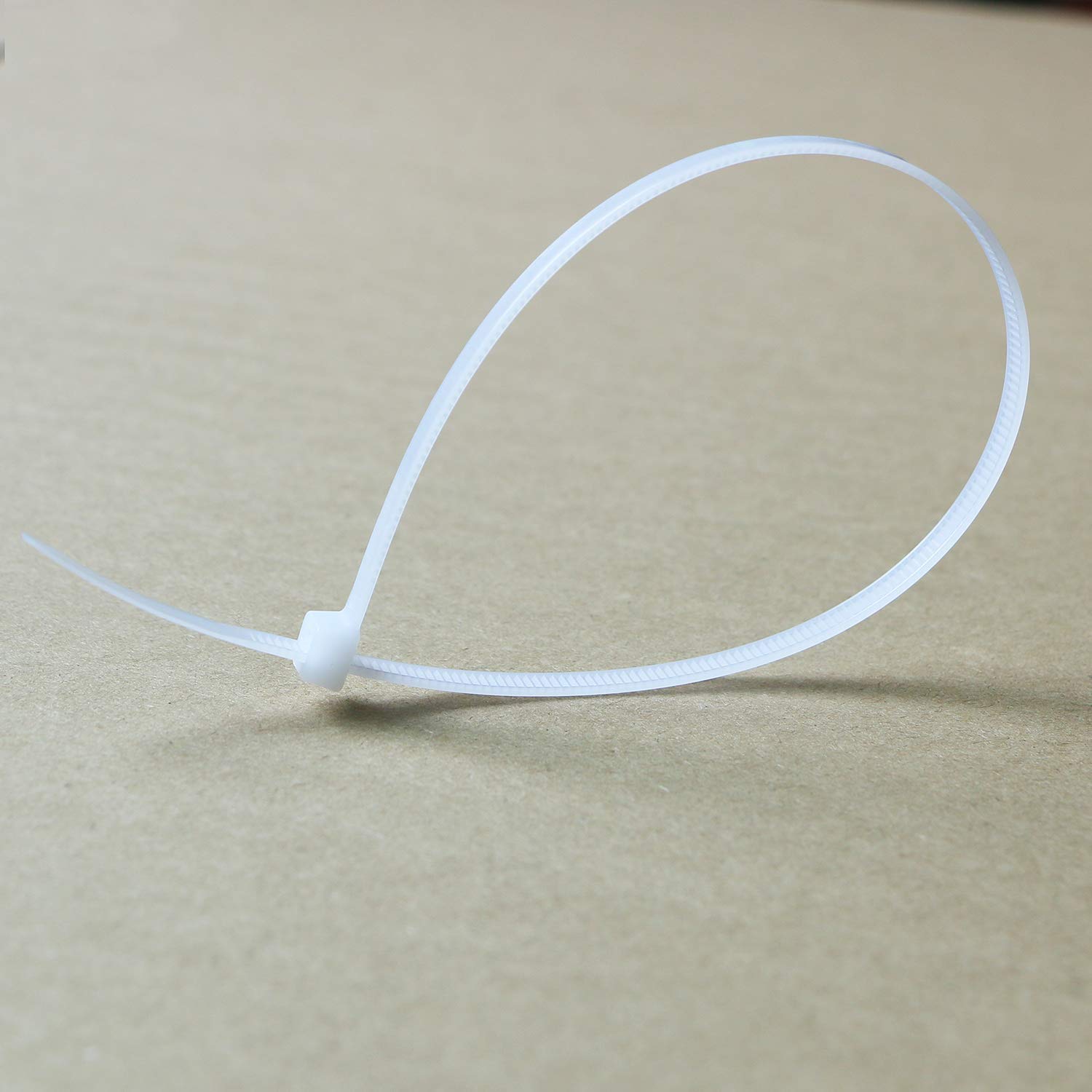 Pasow 25-Pack Heavy Duty Nylon Cable Ties - 30 Inch White Self-Locking Zip Ties for Organizing Wires, Securing Cables & DIY Projects - Strong Plastic Wrap Ties for Home, Office & Industrial Use