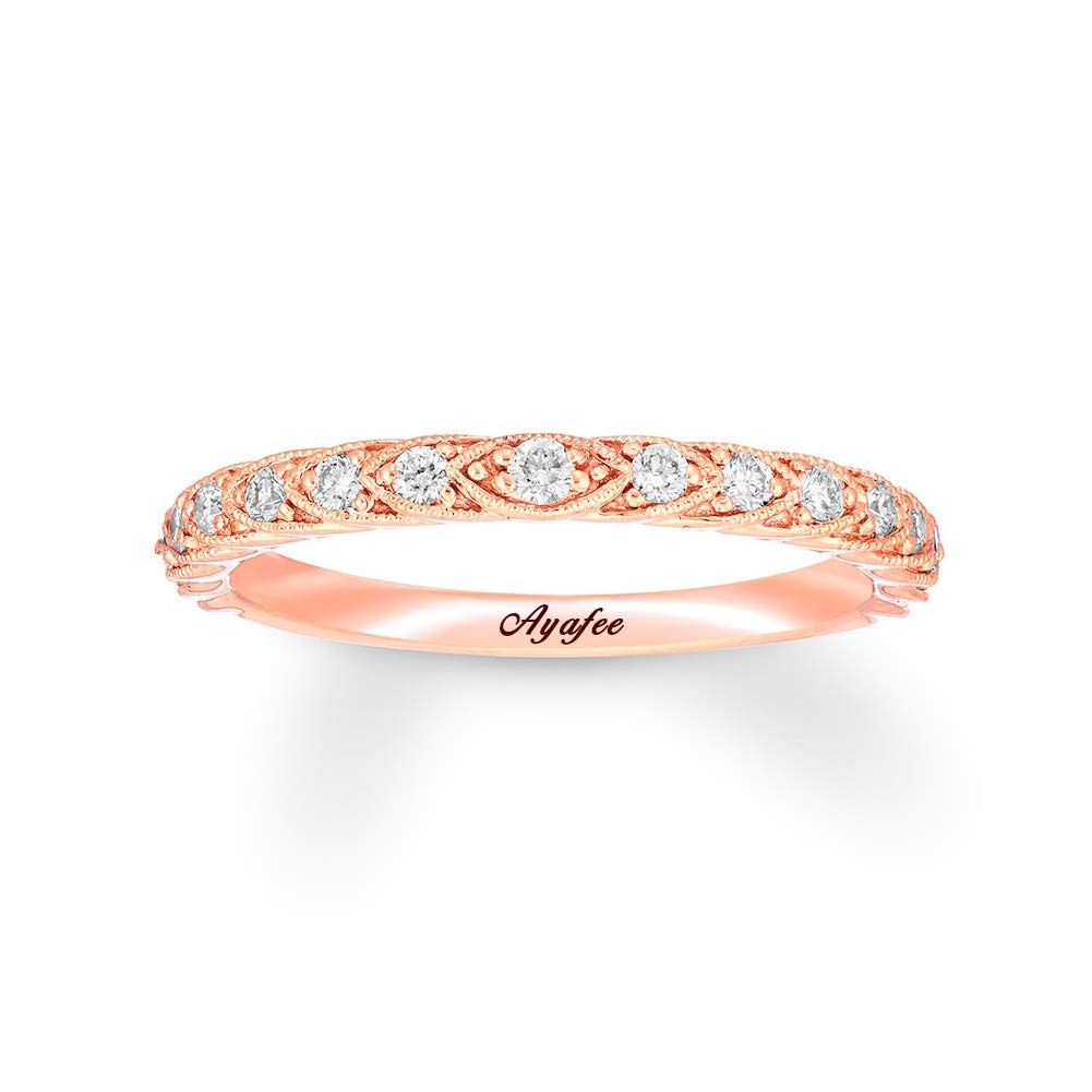 14K Gold Moissanite Engagement Ring - 1/4 Carat (ctw) Solitaire Name Ring for Women in Yellow/White/Rose Gold | Wedding Proposal, Anniversary Gift, Bridal Jewelry