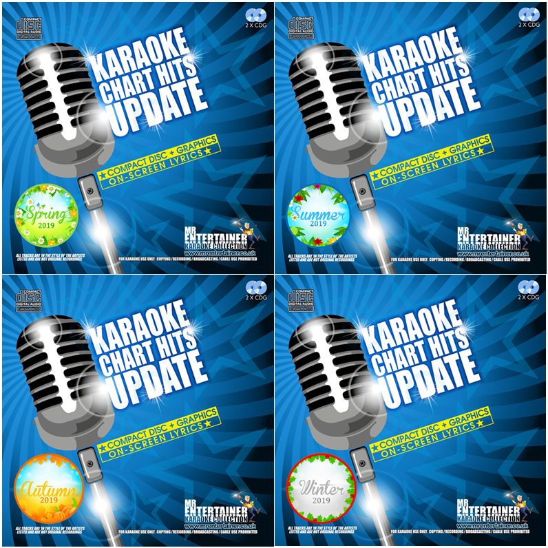 Mr Entertainer Karaoke Chart Hits Mega Bundle 2019 - Top Pop Songs for Home Parties, Bars & Family Gatherings