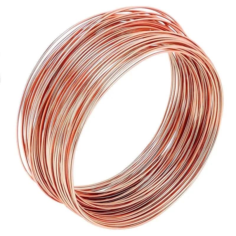Pure Bare Soft Copper Wire 0.039'' Diameter (1mm) 115ft Length - for Gardening, Electroculture, Jewelry Making, DIY Crafts & Electrical Projects | Perfect for Plant Support, Antenna Wires & Handmade Jewelry