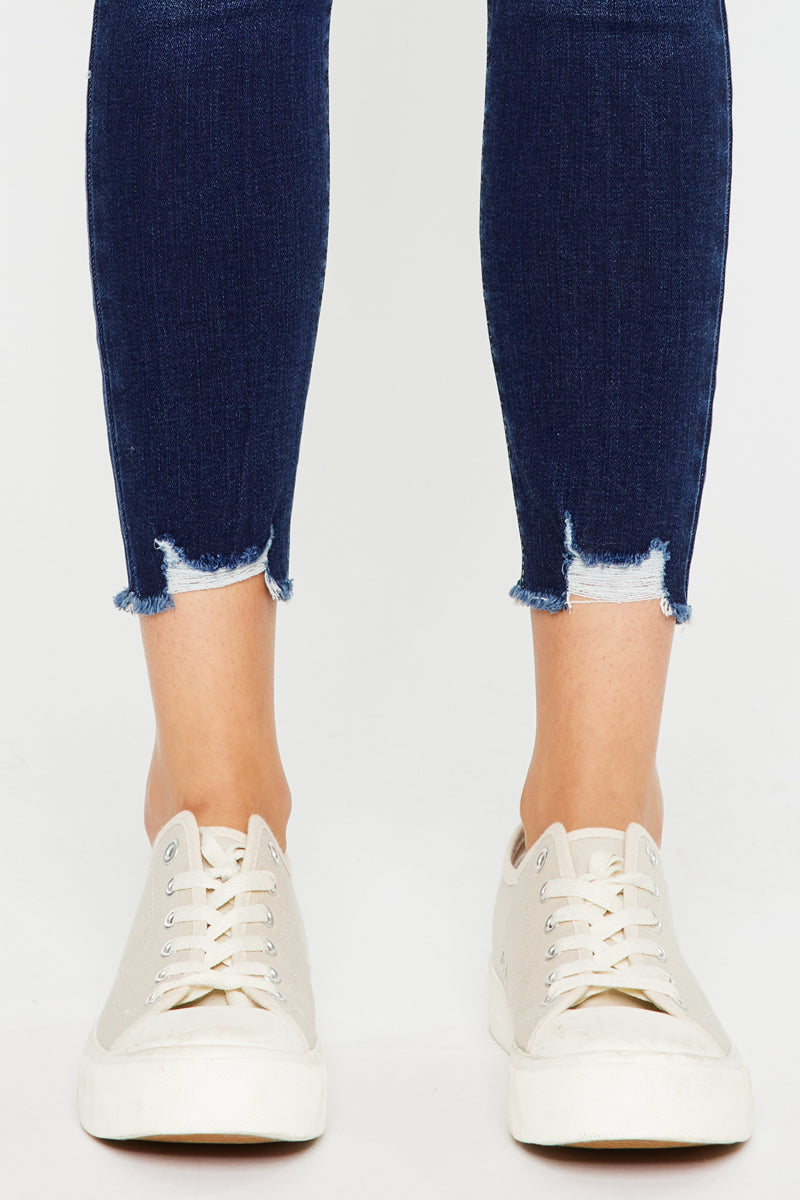 Willowbrook Essentials Mid Rise Ankle Skinny Jeans for Women - Stretchy Denim Pants, Slim Fit, Comfortable Everyday Wear - Perfect for Casual Outfits, Work & Date Nights