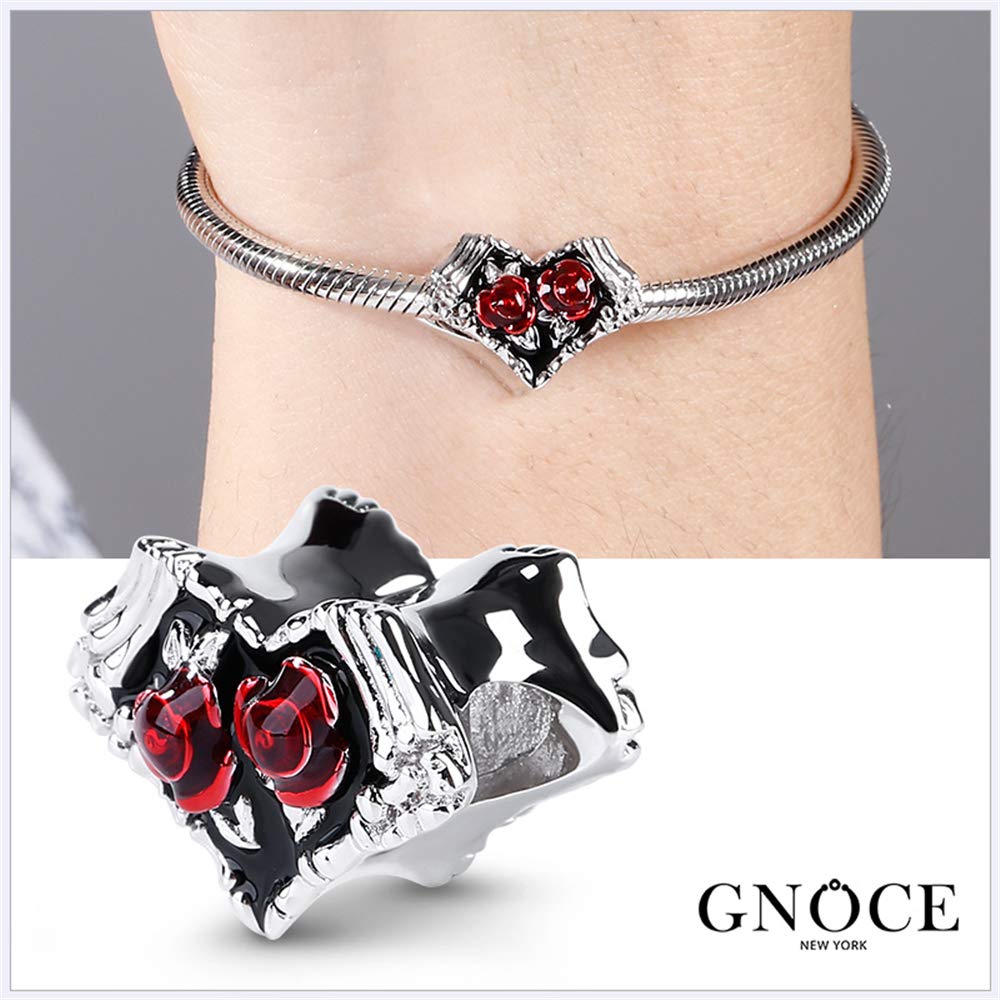 GNOCE Black Charm Set - Sterling Silver Be Safe & Doctor Schnabel Pendant for Women & Men - Perfect for Bracelets & Necklaces - Ideal for Gifts, Everyday Wear & Special Occasions