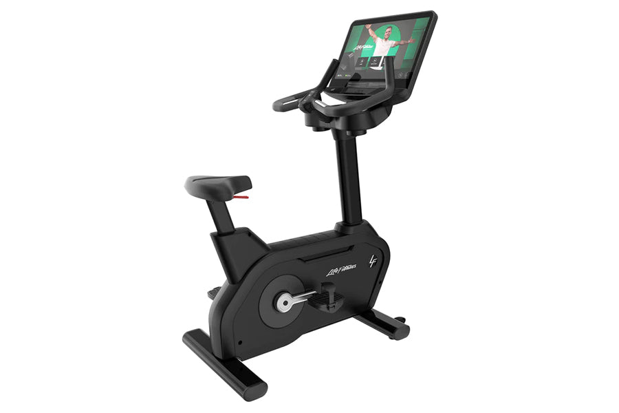 Life Fitness Club Series Plus Upright Exercise Bike - Commercial Grade Indoor Cycling Bike for Home & Gym Workouts - Perfect for Cardio Training, Weight Loss & Fitness Goals