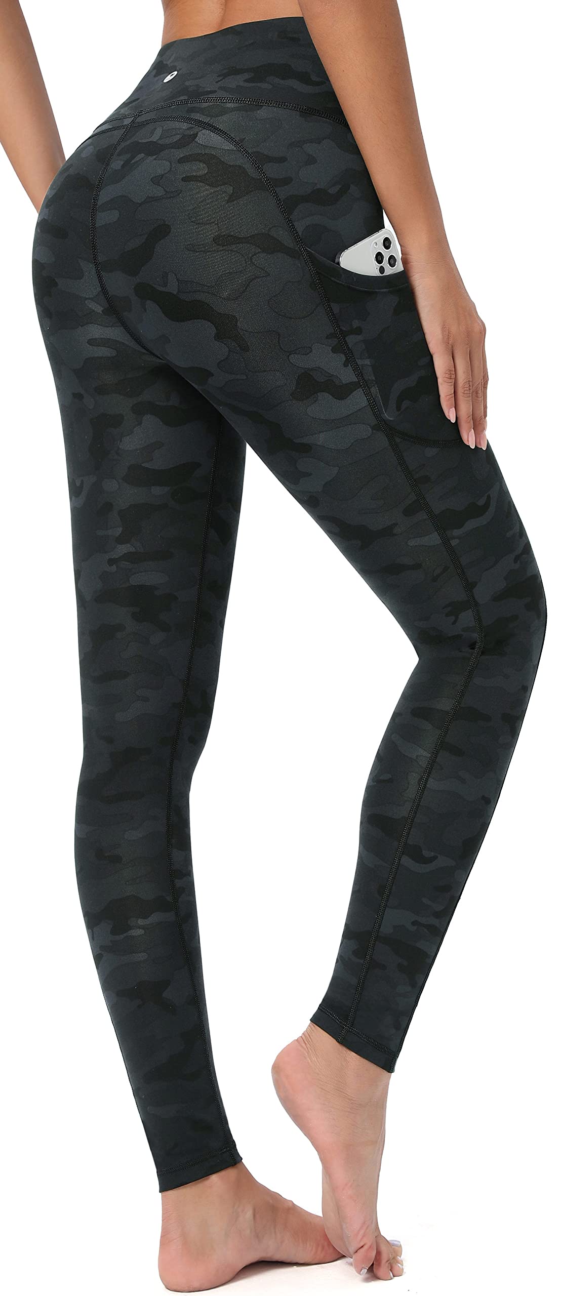 High Waisted Yoga Pants with Pockets for Women - Printed Workout Leggings with Side Pockets | Perfect for Gym, Running, Pilates & Lounge Wear