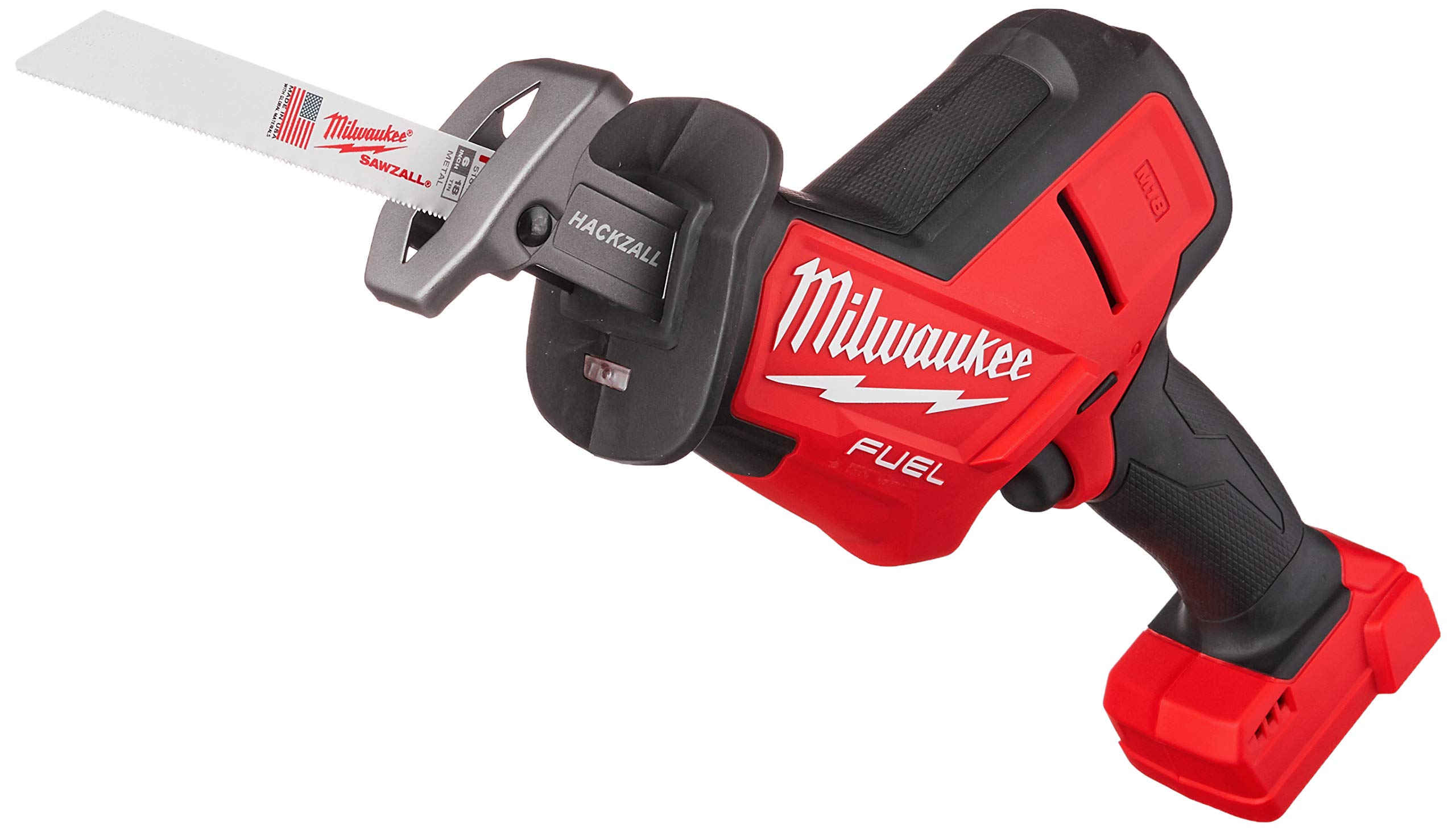 Milwaukee 2719-20 M18 Fuel Hackzall Reciprocating Saw (Bare Tool) - Red & Black - Cordless Power Tool for Cutting Wood, Metal & PVC - Perfect for Construction, Demolition & DIY Projects