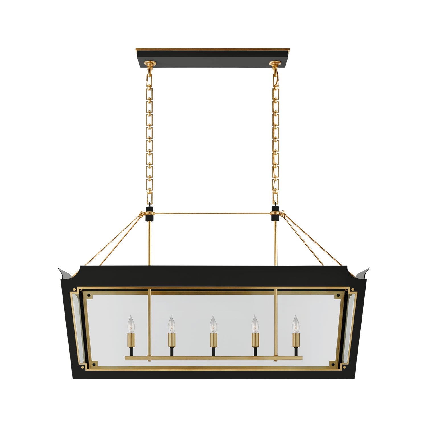 Caddo Medium Linear Lantern - Modern Outdoor Lighting for Patio, Garden, and Porch - Durable Weatherproof Design for Year-Round Use