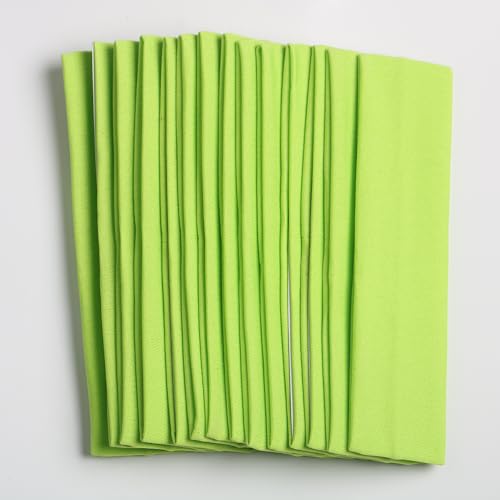 12pcs apple green yoga sport headband