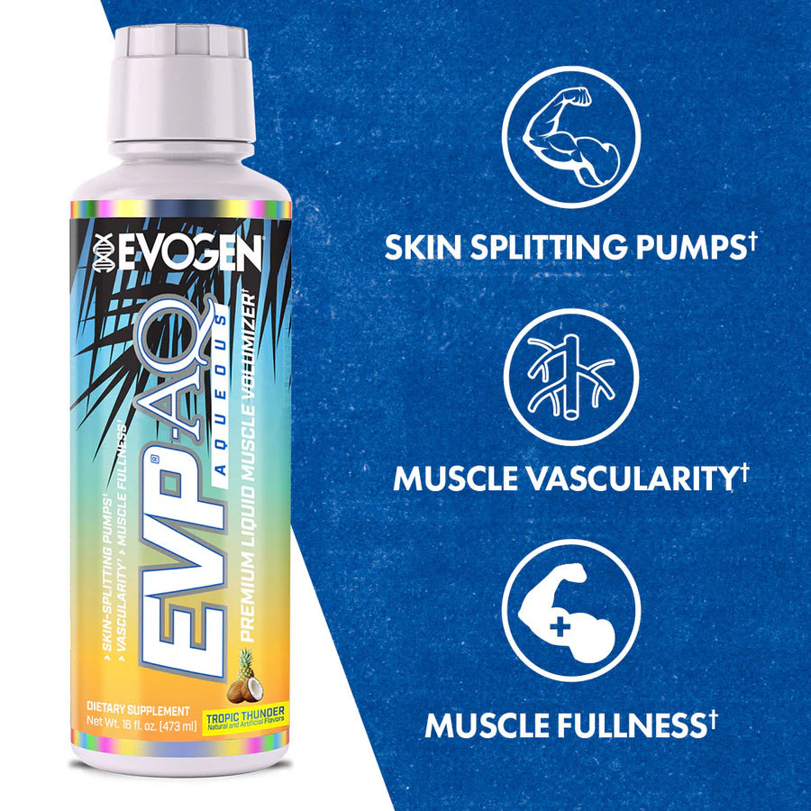 Evogen EVP AQ 473ml - Premium Sports Water Bottle for Gym, Running & Outdoor Activities | BPA-Free Leakproof Hydration Bottle