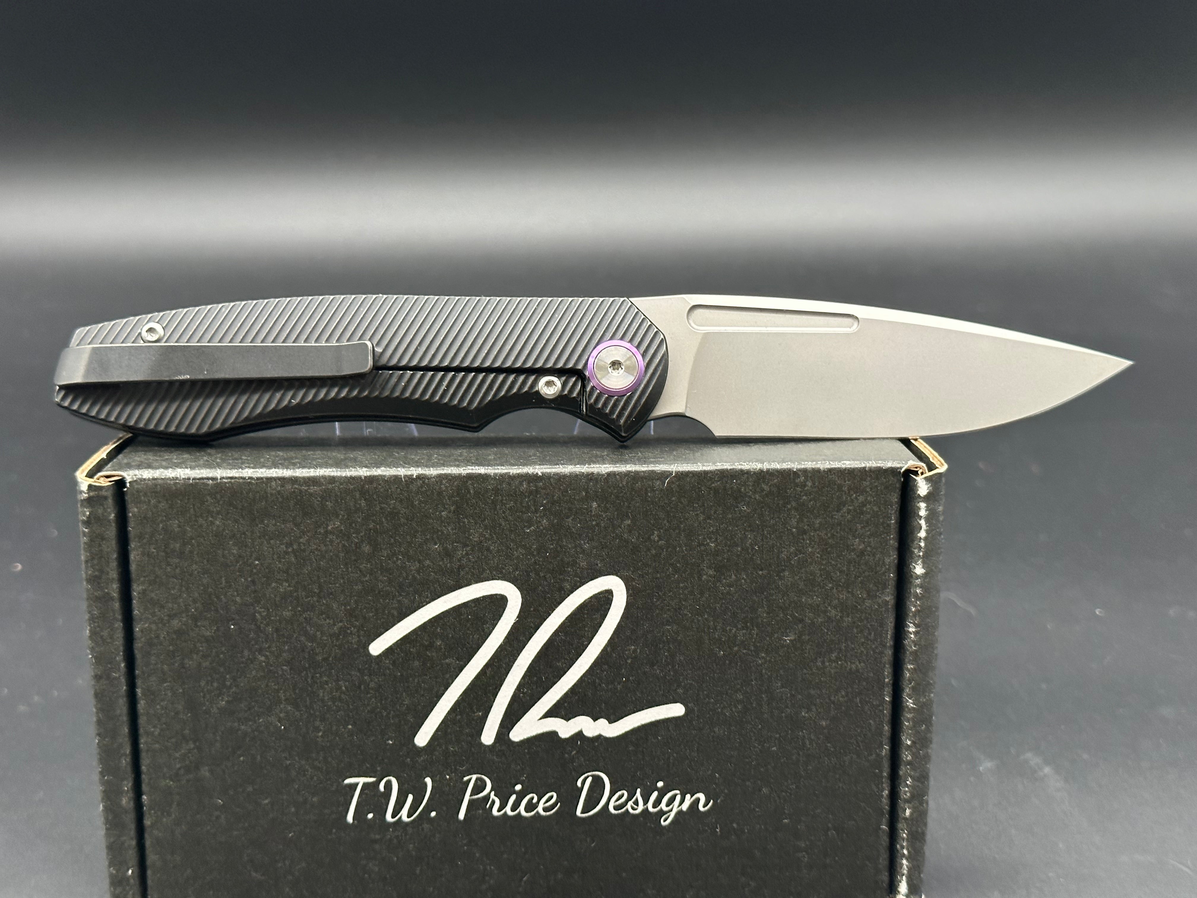 T.W. Price Design Dawn V1 Titanium Folding Knife with M390 Steel Blade - Premium EDC Pocket Knife for Camping, Hiking & Outdoor Survival