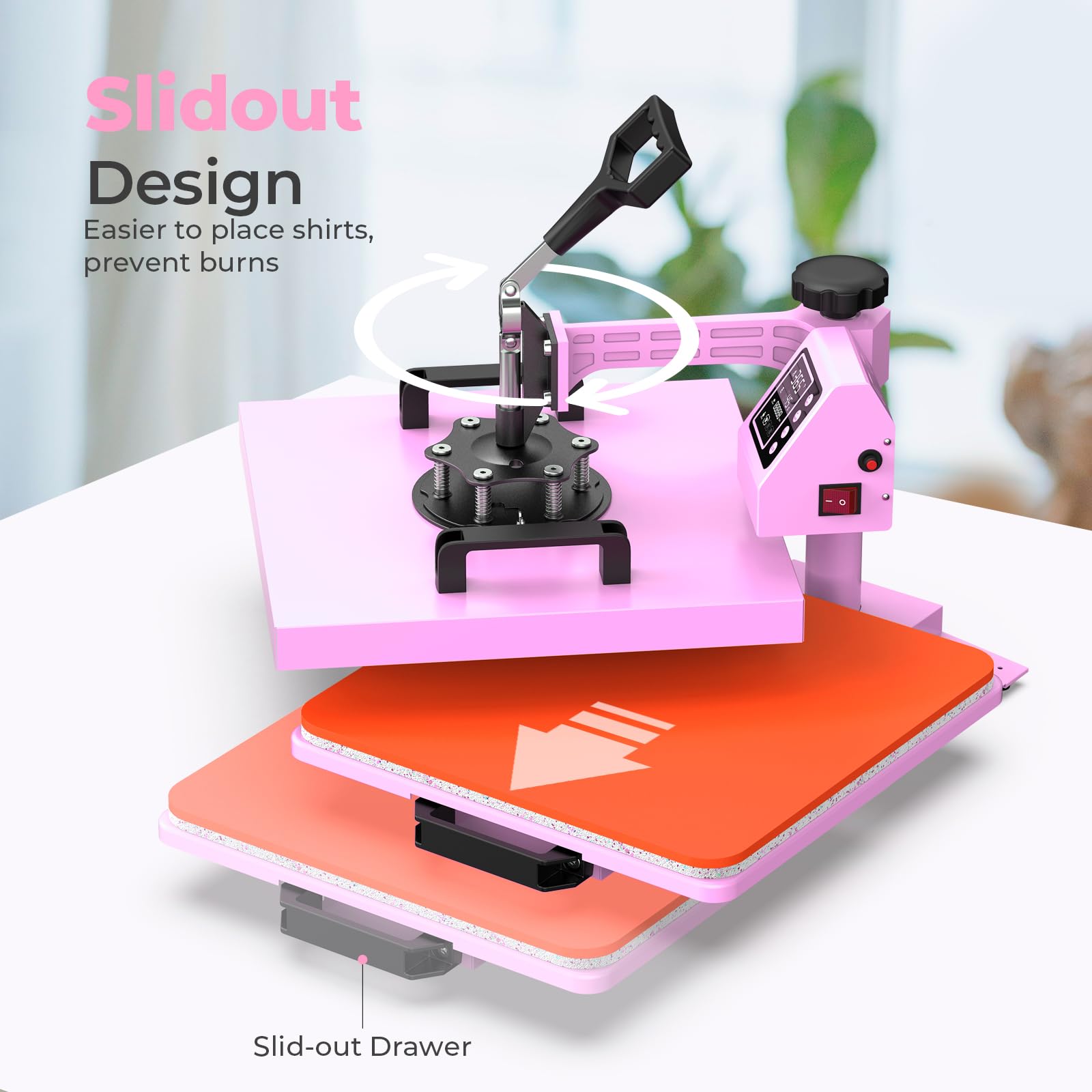 12x15 Inch 5-in-1 Heat Press Machine with 30oz Tumbler Attachment - Digital T-Shirt, Mug, Hat & Plate Heat Transfer Press for DIY Crafts & Small Business (Perfect for Custom Apparel, Drinkware & Promotional Items)