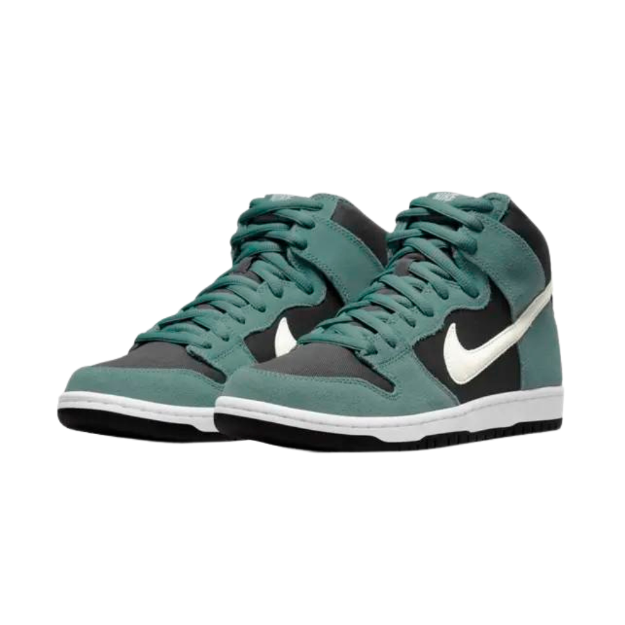 Nike SB Dunk High Pro Sneakers - Mineral Slate Suede with Sail & Black White Accents | Skateboarding, Streetwear & Casual Wear for Men & Women