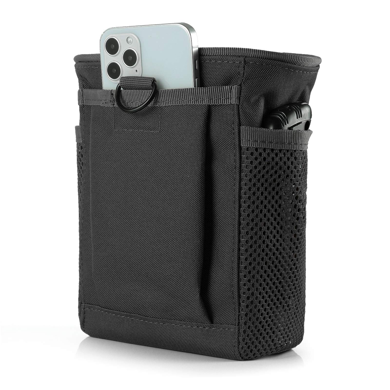 Tactical MOLLE Drawstring Magazine Dump Pouch - Adjustable Military Utility Belt Fanny Pack & Hip Holster Bag for Outdoor Shooting, Hunting, and Airsoft - Perfect for Range Days and Tactical Training