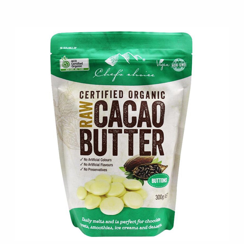 Chef's Choice Organic Cacao Butter - 100% Pure, Unrefined, Vegan & Keto-Friendly - Perfect for Baking, Chocolate Making & Skin Care