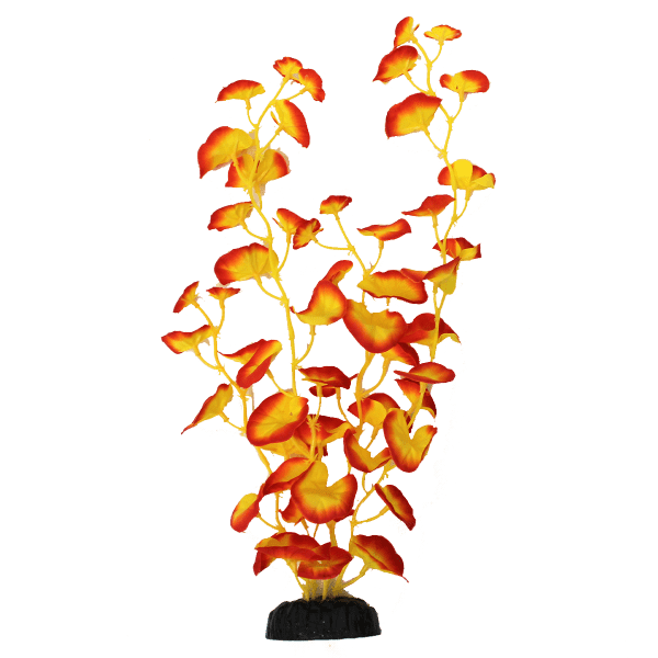 Premium Orange Cardamine Silk Aquarium Plants (16 Pack) - Realistic Artificial Fish Tank Decor for Freshwater & Saltwater Aquariums - Perfect for Betta Fish, Shrimp Tanks & Aquatic Habitat Enhancement