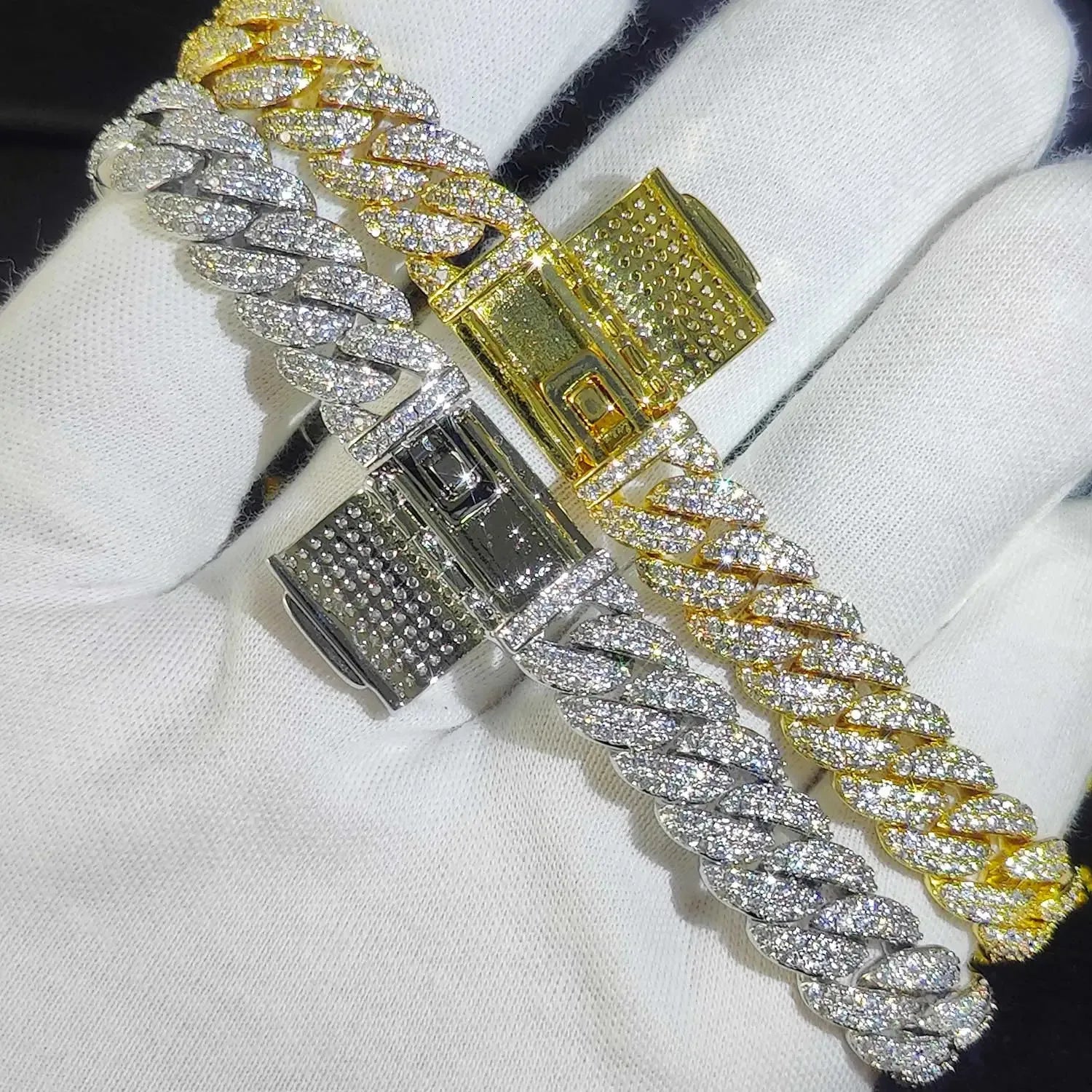 7 Iced Out VVS Diamond Moissanite Bracelet for Women - Luxury Tennis Bracelet with Genuine Moissanite Stones - Perfect for Parties, Weddings & Special Occasions