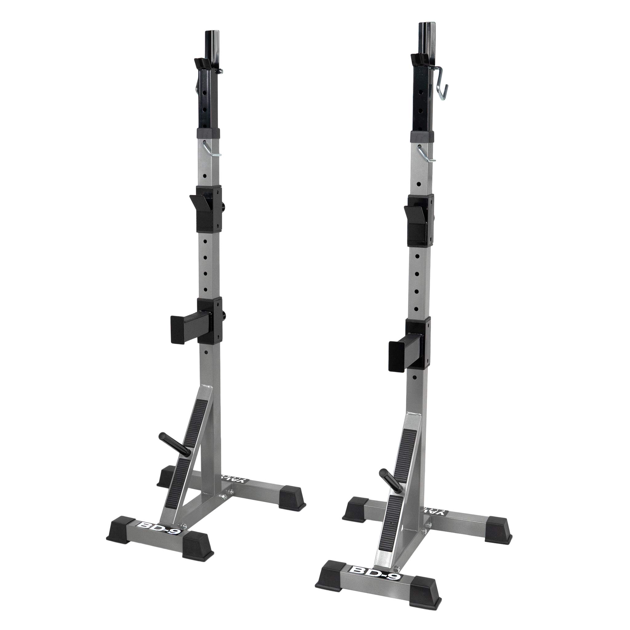 Valor Fitness Squat Stands - Heavy Duty Adjustable Squat Rack for Home Gym & Strength Training | Perfect for Squats, Bench Press & Weightlifting Exercises