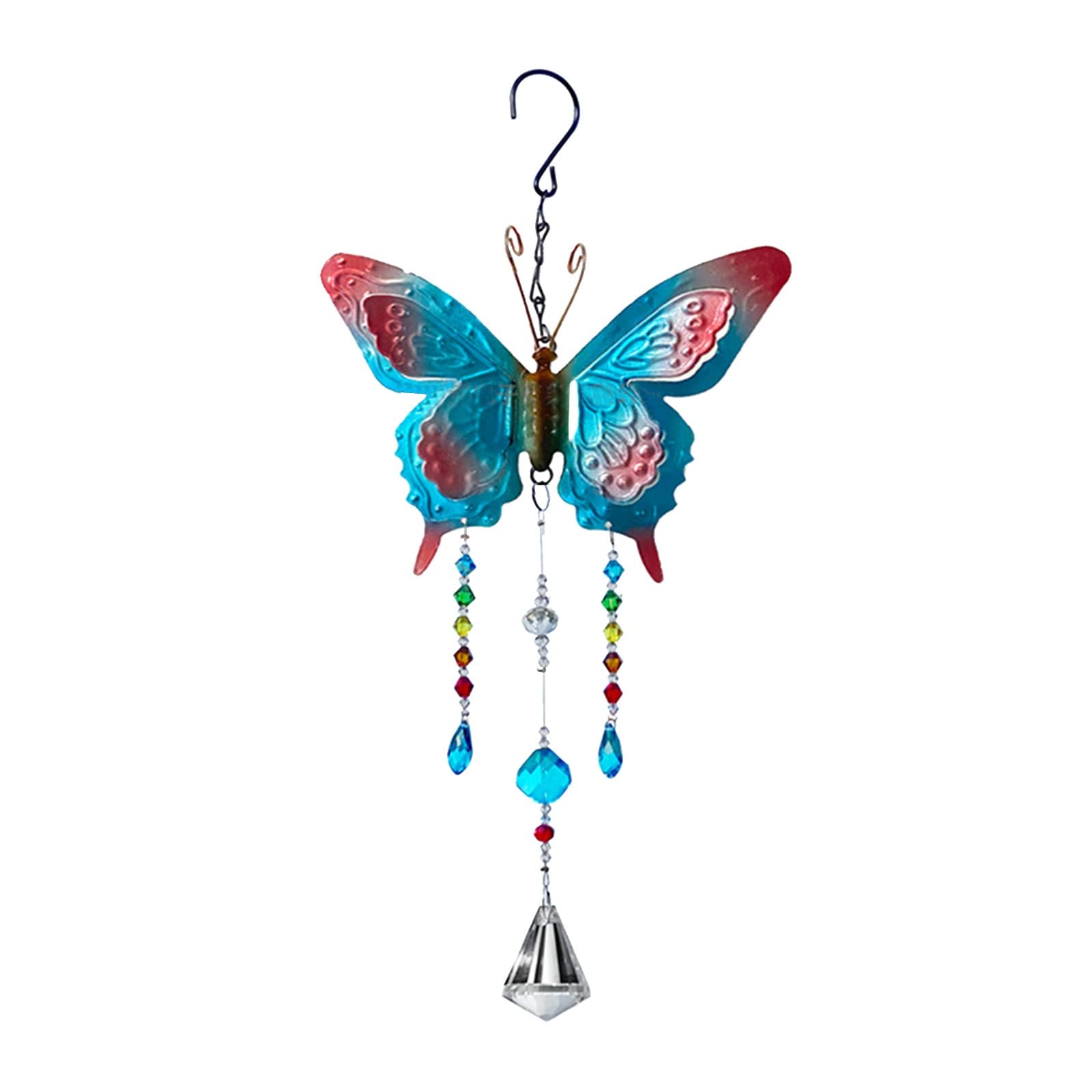 DIY 3D Crystal Wind Chime Pendant - Handmade Three Painting Craft for Home Decor, Valentines Day Gift, Garden Ornament (Blue, One Size) | Perfect for Bedroom, Patio & Wedding Decorations