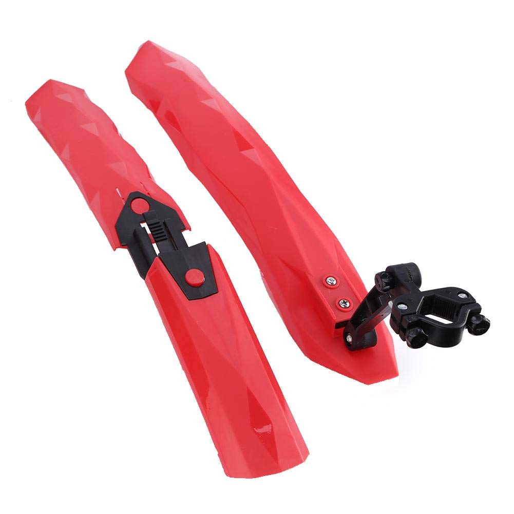 Alomejor Front & Rear Bike Fenders Set - Waterproof Mudguards for Mountain Bikes with LED Taillight - Perfect for Rainy Commutes & Off-Road Cycling Adventures