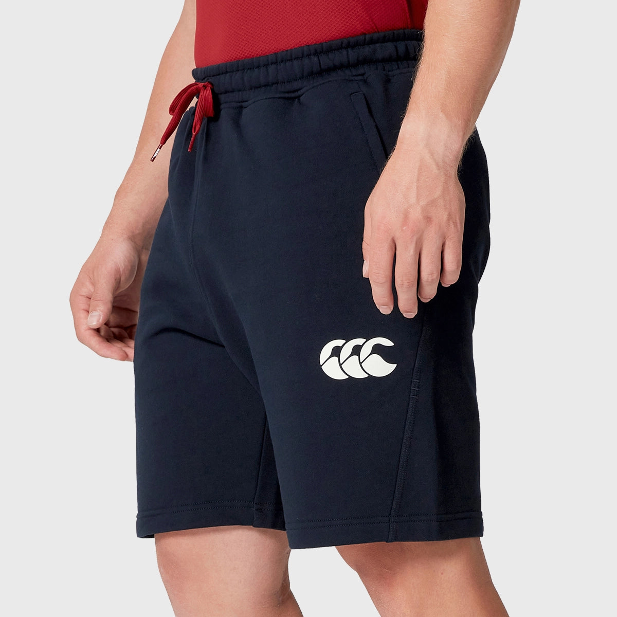 Canterbury British & Irish Lions Men's Fleece Shorts - Navy Blue Athletic Shorts for Rugby, Training & Lounge Wear