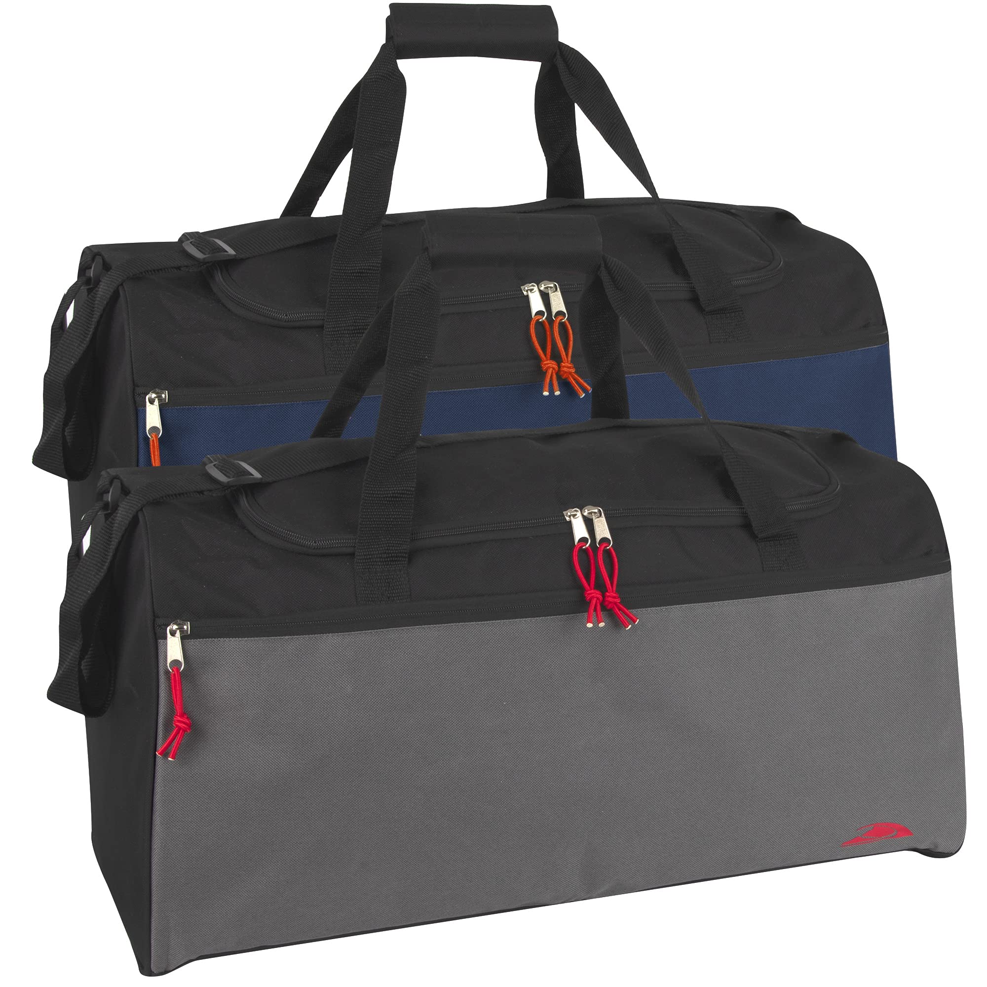 24 Pack Bulk Duffel Bags with Multiple Compartments - 55L 24 Inch Large Travel Duffle Bags for Men & Women - Perfect for Gym, Sports, Camping & Weekend Getaways