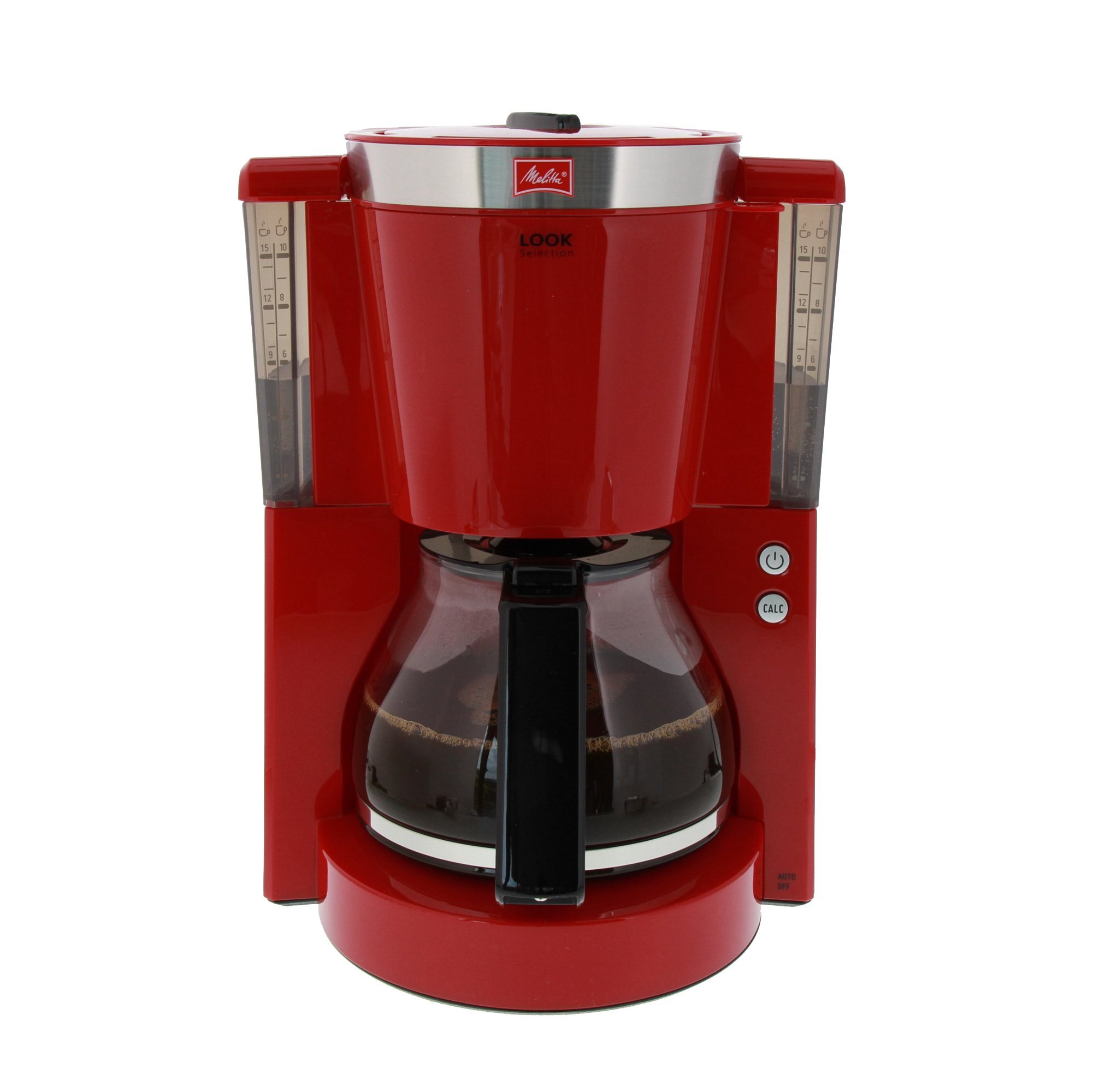 Melitta 1011 Look IV Selection Coffee Filter Machine - Red | Automatic Drip Coffee Maker for Home & Office | Fast Brewing with Aroma Seal Technology
