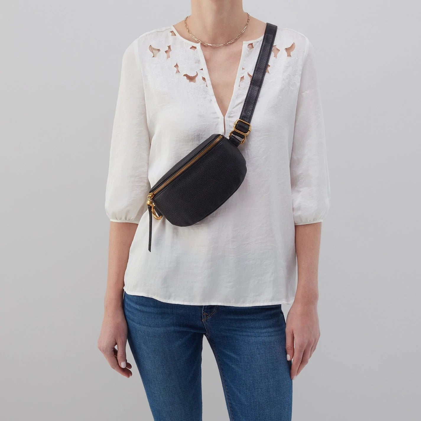 HOBO FERN Belt Bag for Women - Crossbody Sling Bag with Adjustable Strap - Stylish Hands-Free Purse for Travel, Shopping & Everyday Use