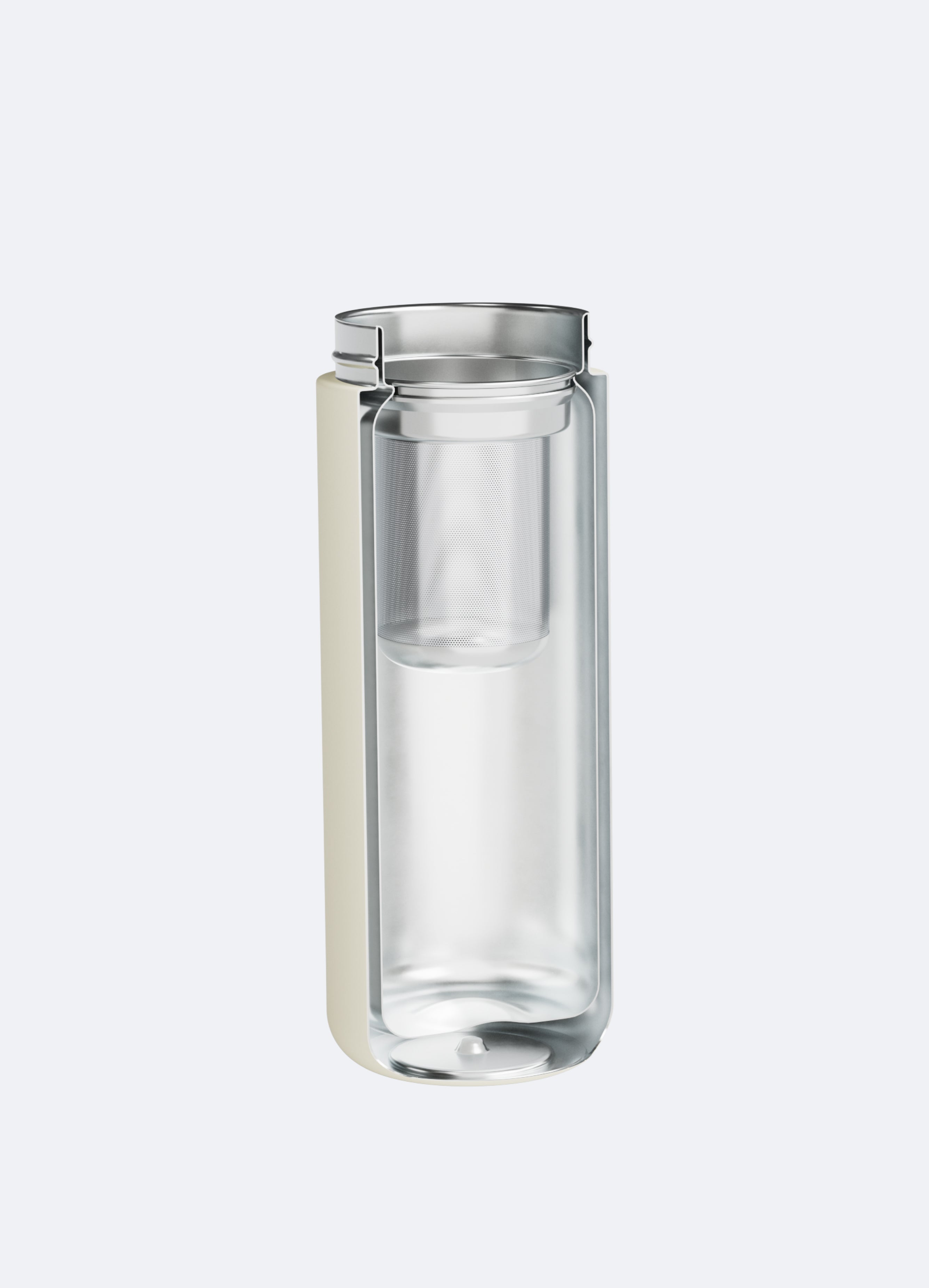 BetterMe Insulated Water Bottle - 32oz Leakproof Stainless Steel Vacuum Flask with Straw, Ivory - Perfect for Gym, Hiking, Travel & Everyday Hydration
