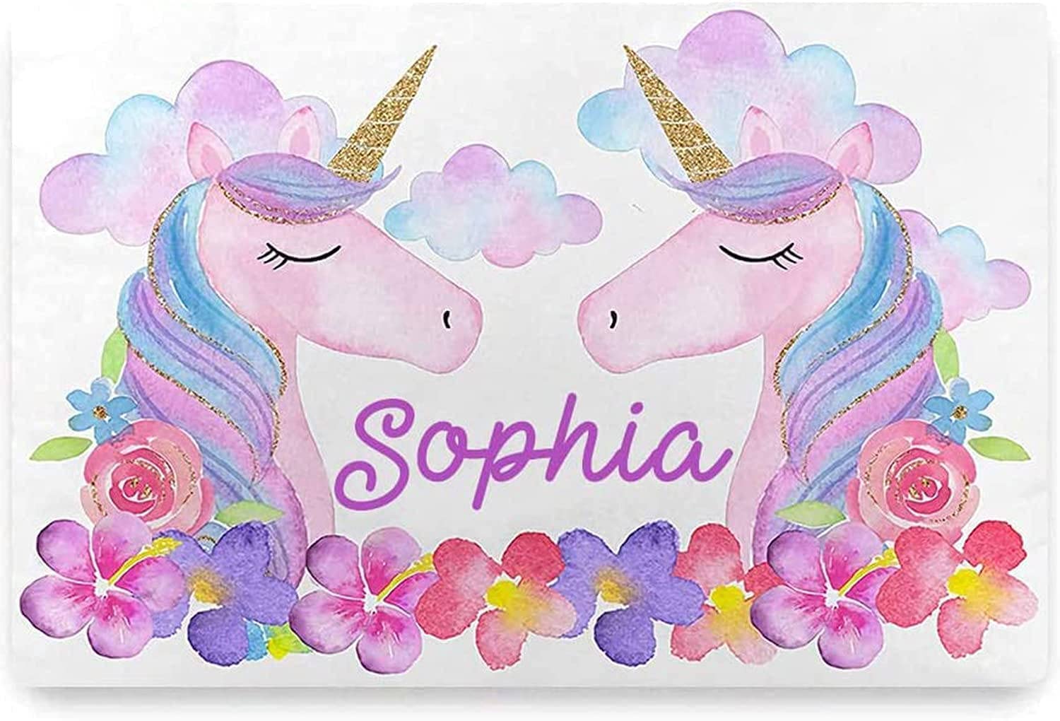 Personalized Unicorn Name Sign for Girls - Custom Kids Room Decor, Nursery Door Hanging, Wall Art for Bedroom & Girl Cave - Perfect for Birthday Gifts & Baby Shower Presents