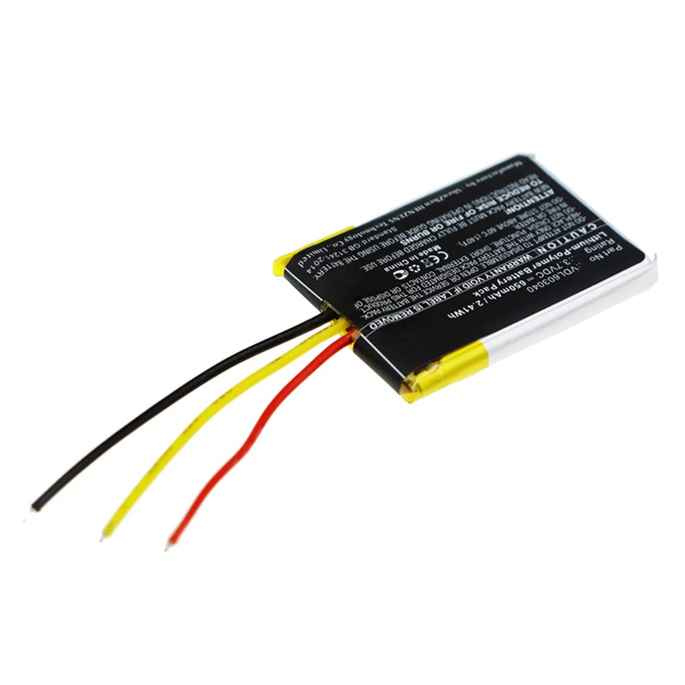 Synergy Digital Wireless Headset Replacement Battery - 3.7V 650mAh Li-Polymer Battery Compatible with VDL603040 Headset | Perfect for Office, Call Center & Remote Work