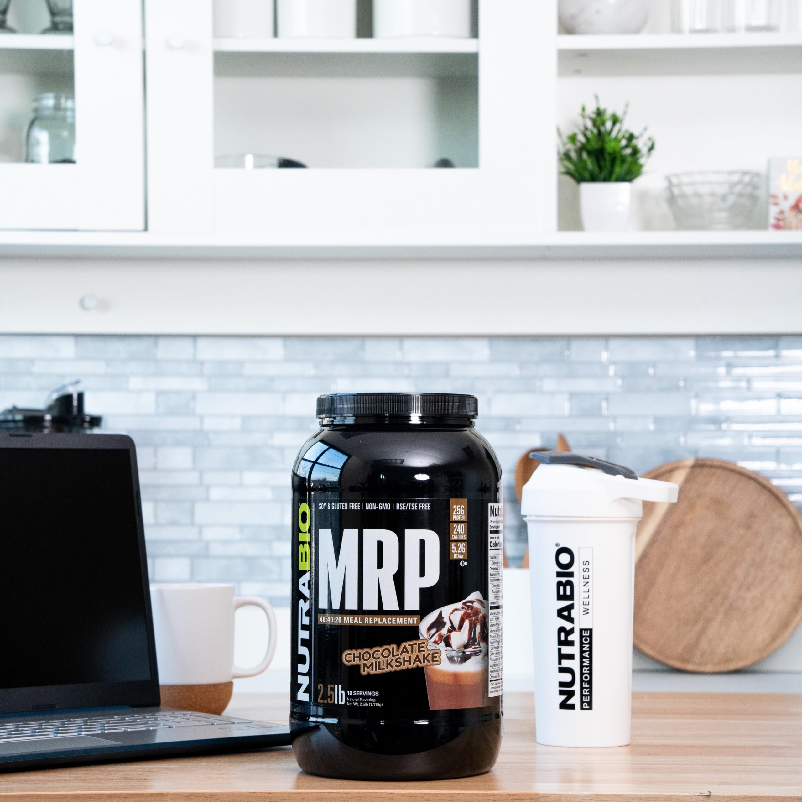 NutraBio MRP Chocolate Complete Meal Replacement Protein Powder - 2.5lbs | High Protein Shake for Weight Loss, Muscle Gain & On-the-Go Nutrition | Perfect for Gym, Work & Busy Lifestyles