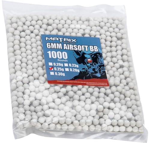 0.25g / 1000 Rounds / White