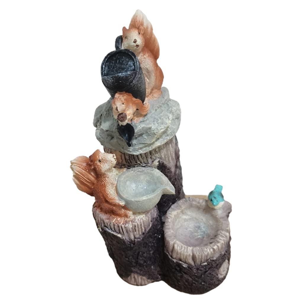 Miniature Animal Figurines for Fairy Gardens - Squirrel Decorations for Plant Pots, Micro Landscape & Flower Bed Accents | Perfect for Outdoor Decor, Home Garden Ornaments & DIY Fairy Tale Scenes