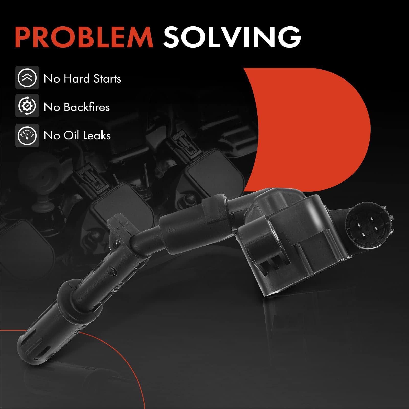 Premium Ignition Coil Compatible with Mercedes-Benz W166 GL450 GL550 GL63 GLE63 GLS63 ML63 AMG GLS550 ML350 ML550 - High Performance Replacement Part for Smooth Engine Start & Acceleration - Perfect for Off-Roading, Daily Commuting & Long Distance Travel