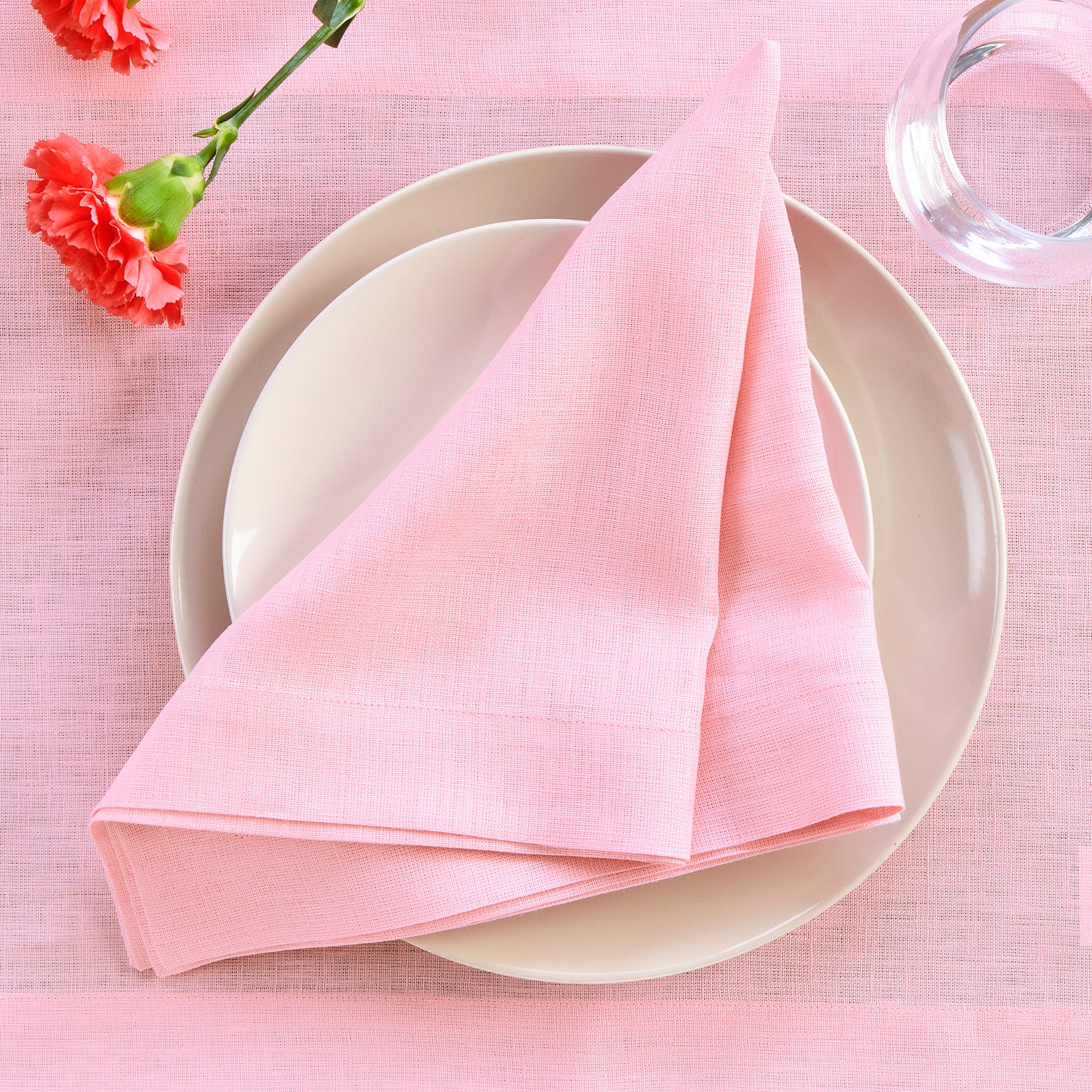 Premium Linen Napkins for Dining - Eco-Friendly & Elegant Table Linens for Weddings, Parties, and Everyday Use