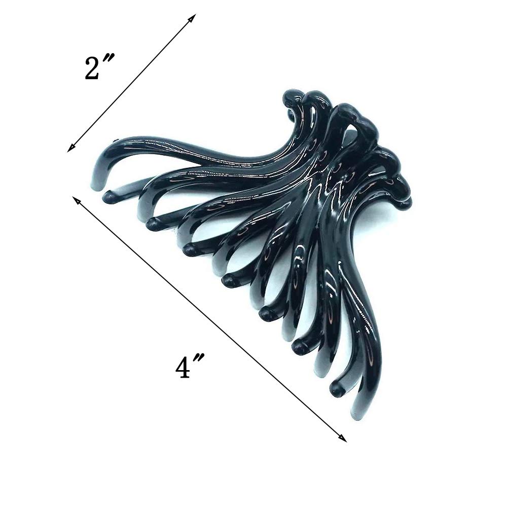 Women's Hair Claw Clips - 2 Pack Strong Hold Barrettes for Thick Hair | Perfect for Ponytails, Buns & Everyday Styling