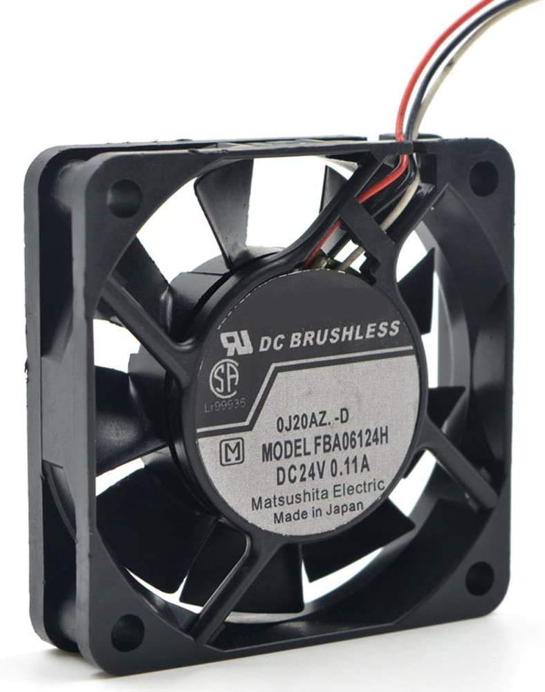 Panaflo FBA06T24H 6015 60mm DC 24V Cooling Fan 0.11A - High Performance Inverter Fan for Electronics Cooling, PC Cases, and Server Racks