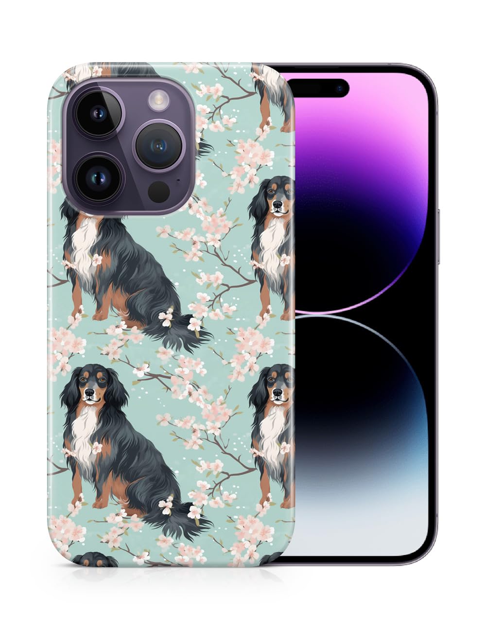 Stylish Gordon Setter Puppy Dog Print Durable Polycarbonate Phone Case for Apple iPhone 14 Pro - Perfect for Pet Lovers & Outdoor Adventures