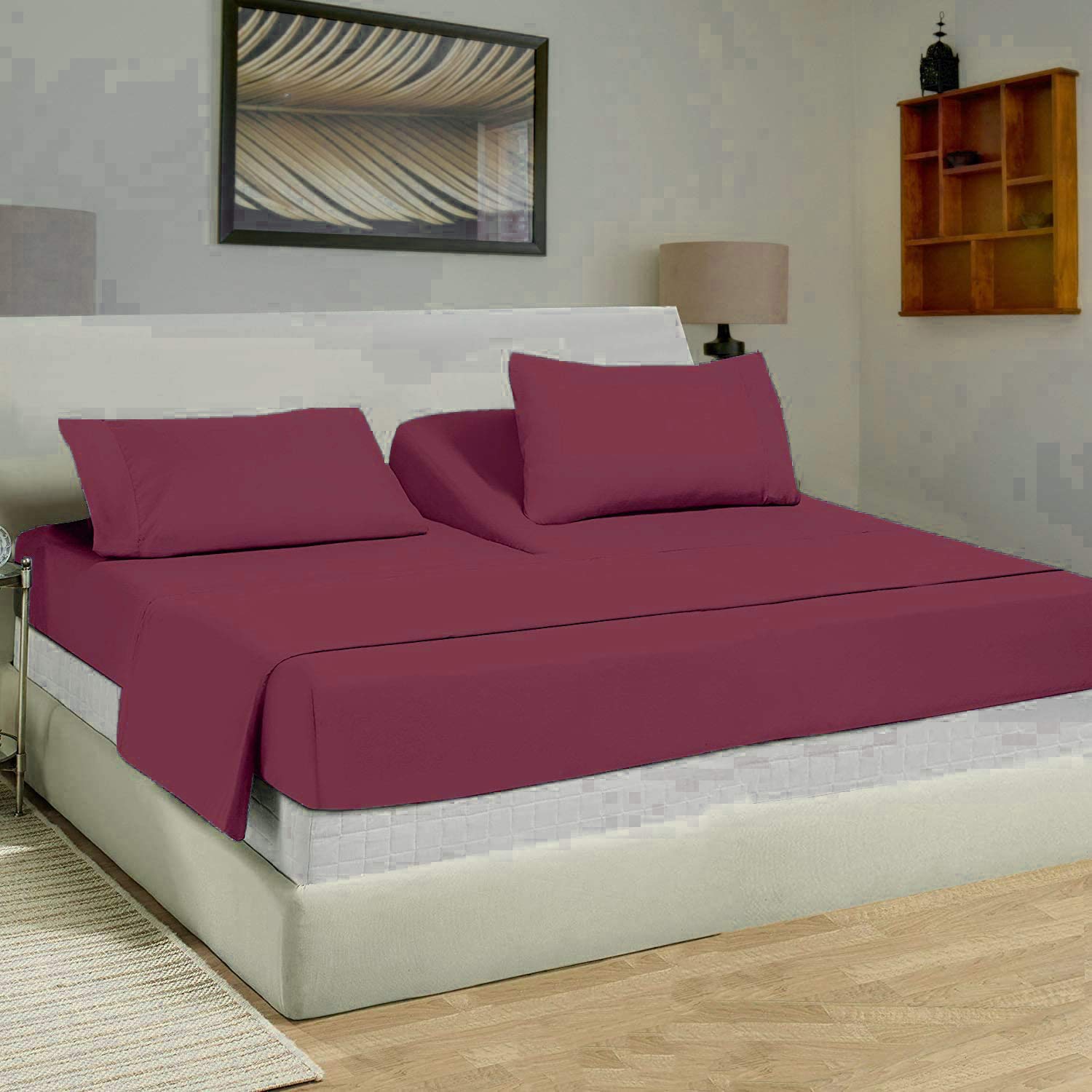 Premium Split King Sheets Set for Adjustable Beds - 4 Piece 18
