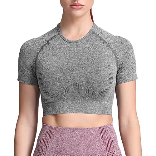 A Charcoal Grey Marl (Crop Tops)