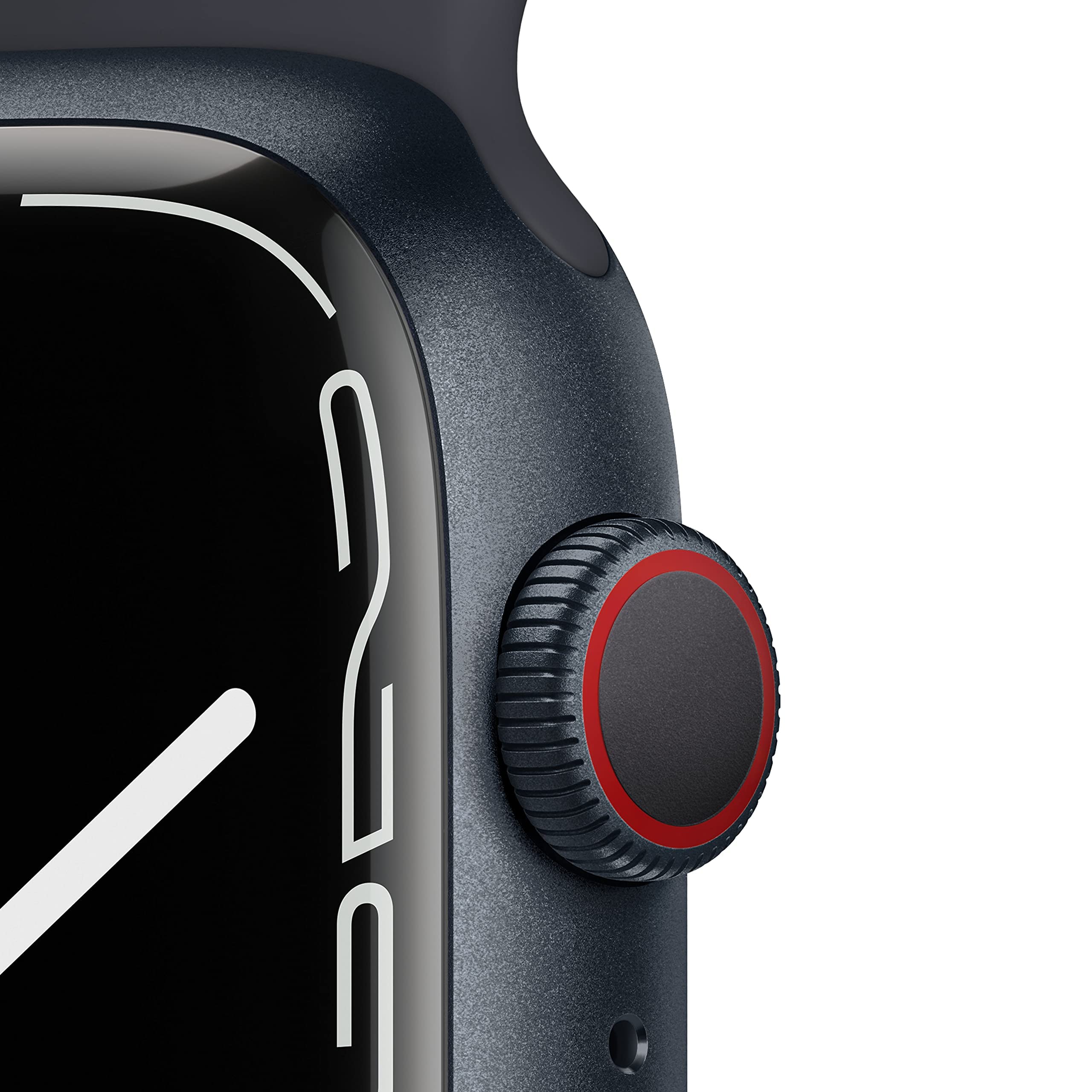 Apple Watch Series 7 GPS + Cellular 45mm - Midnight Aluminum Case with Midnight Sport Band (Renewed) | Smartwatch for Fitness Tracking, Calls & Notifications | Perfect for Workouts, Swimming & Daily Use