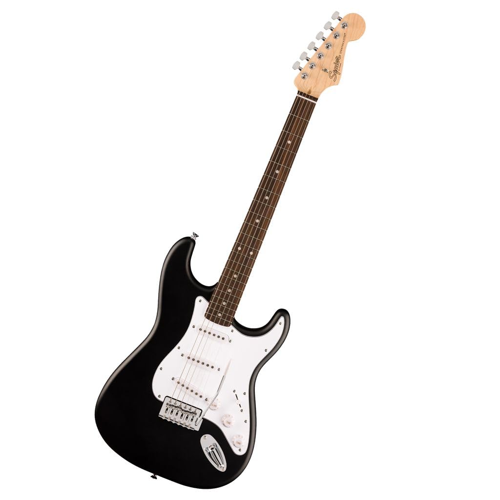 Fender Squier Debut Series Stratocaster Electric Guitar for Beginners - Black Matte Finish with 2-Year Warranty & Free Lessons | Perfect for Home Practice, Studio Recording & Live Performances