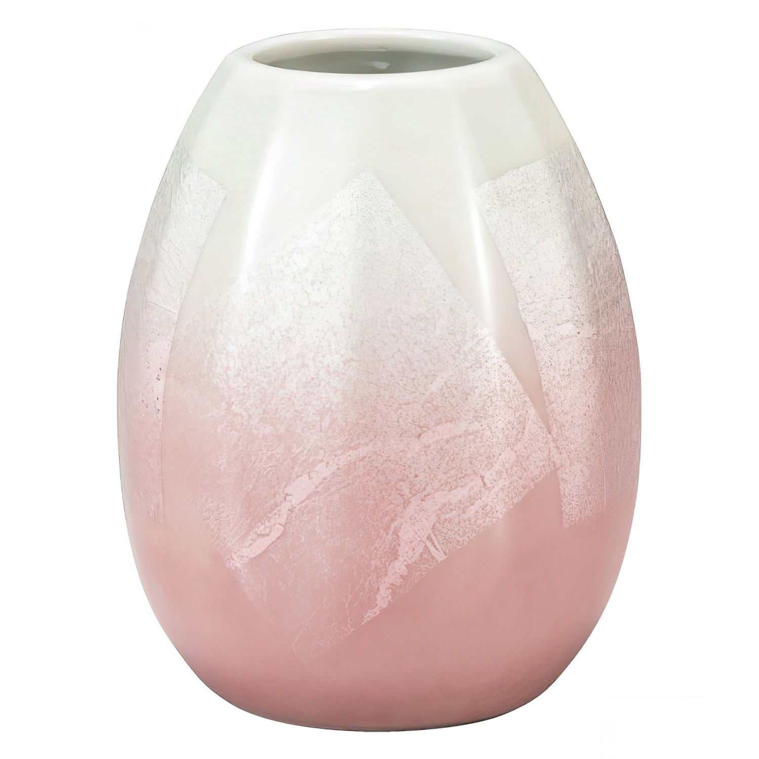 Kutani Ware Porcelain Single Flower Vase Gindami - Japanese Handcrafted Ceramic Vase for Home Decor, Wedding Centerpiece & Gift