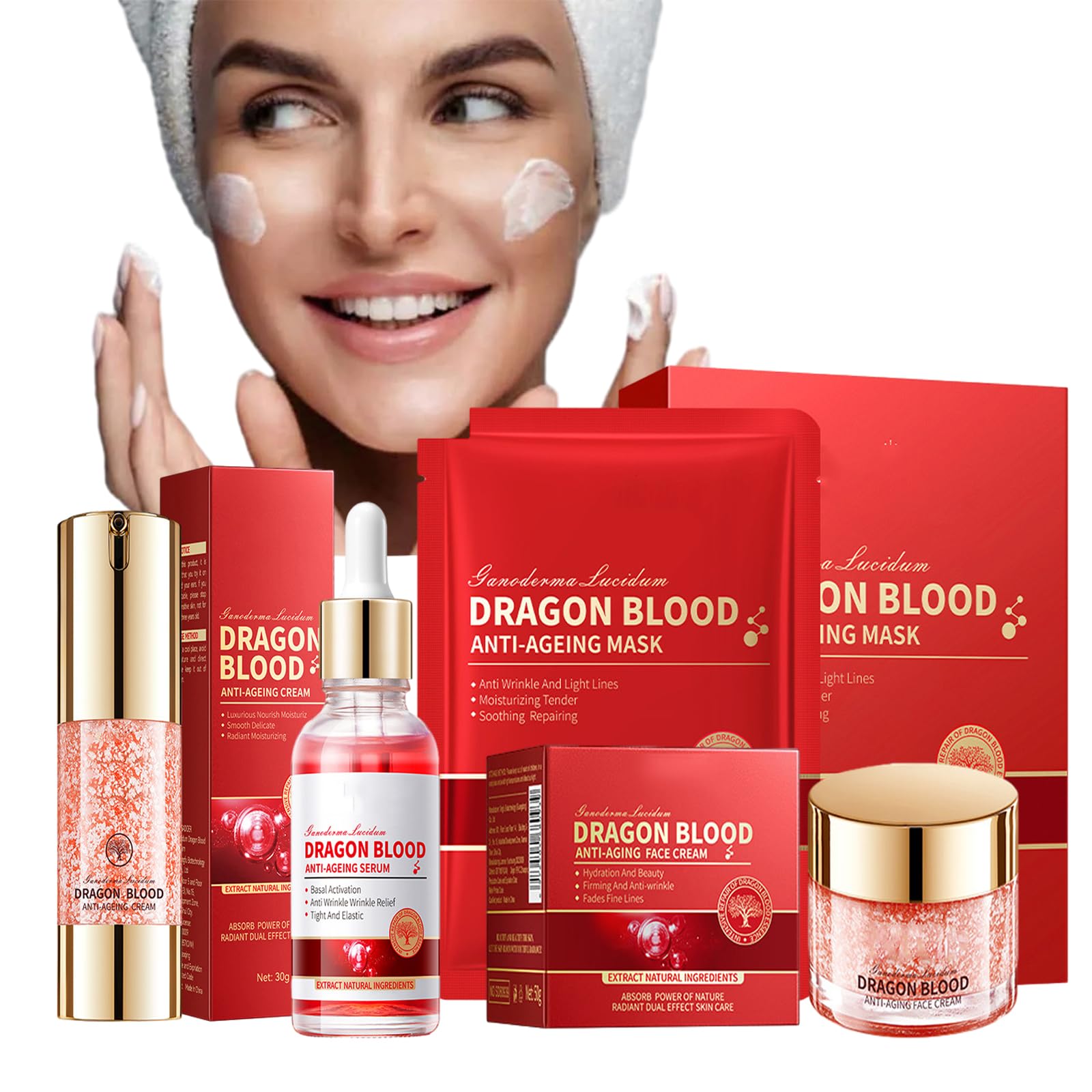 Dragon Blood Anti-Wrinkle Face Cream - Natural Moisturizer for Youthful Skin | Hydrating & Firming Easy Cream for Day & Night Use | Perfect for Dry, Sensitive & Aging Skin (1PC)