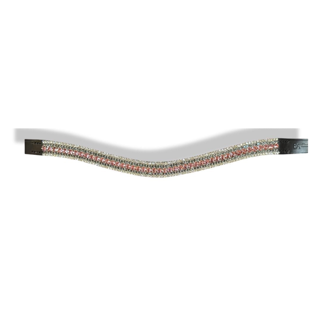 Princess Rose Swarovski Crystal Equestrian Browband - Sparkling Horse Headband for Dressage & Show Jumping