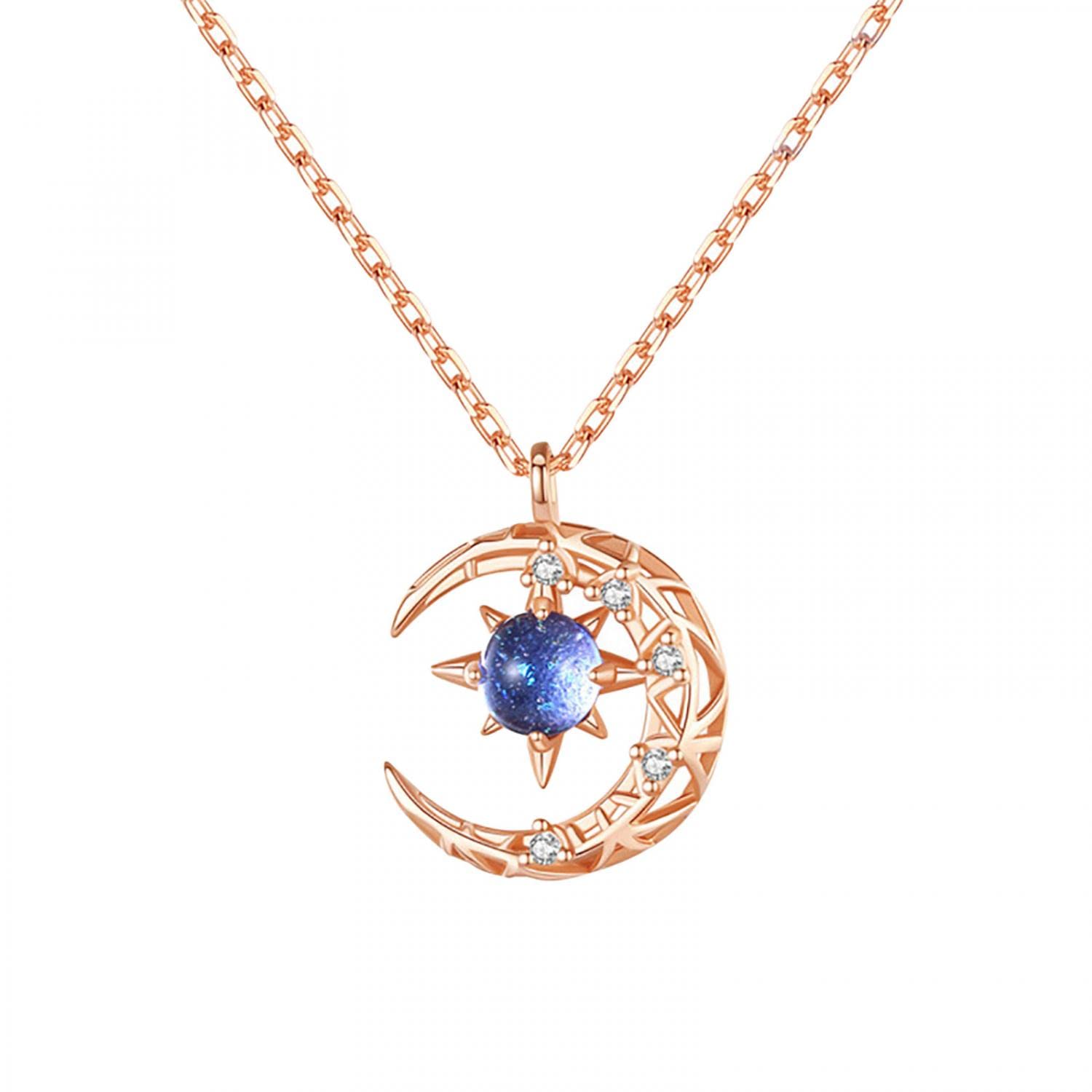 BIFUTON Women's Creative Hollow Star Pendant Necklace | Valentine's Day Jewelry Gift for Her | Perfect for Date Night, Anniversary, and Everyday Elegance