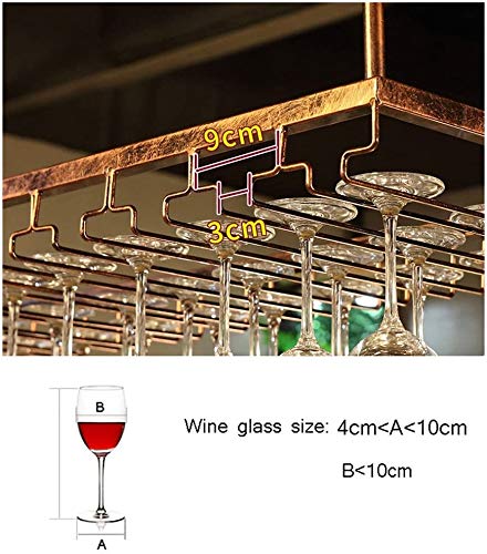Industrial Ceiling Mounted Wine Glass Holder - Adjustable Height Hanging Rack for Stemware (Black, 90×35cm) - Perfect for Home Bars, Restaurants & Kitchen Storage