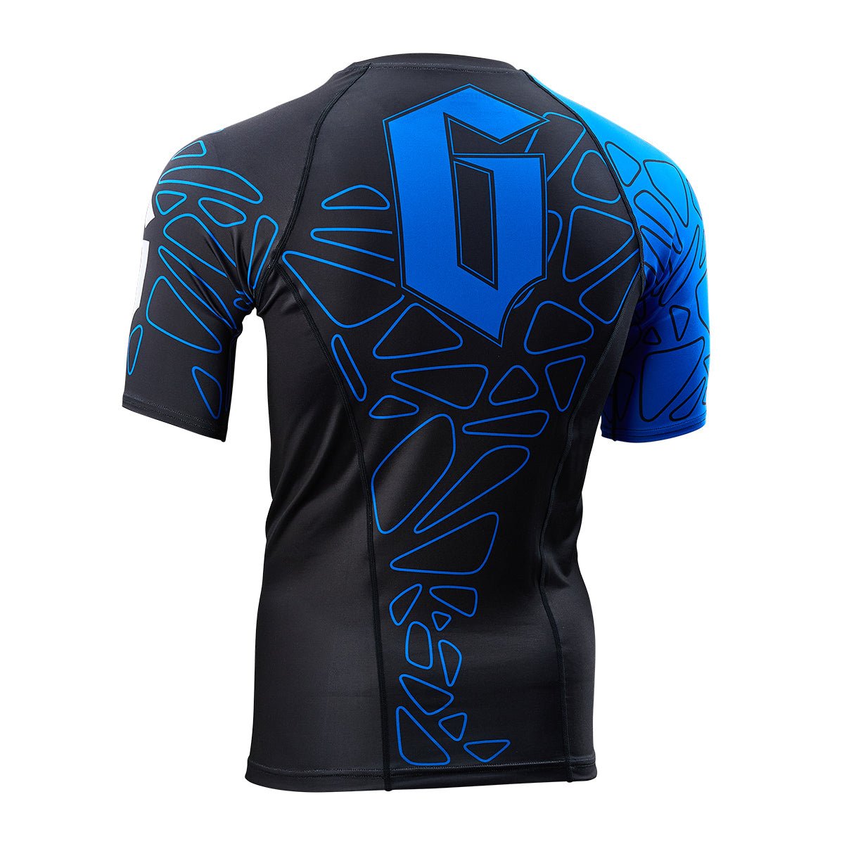 Gameness Men's Short Sleeve Pro Ranked Rash Guard - BJJ MMA Training Shirt for Grappling, Jiu-Jitsu & Combat Sports - Moisture Wicking & UV Protection