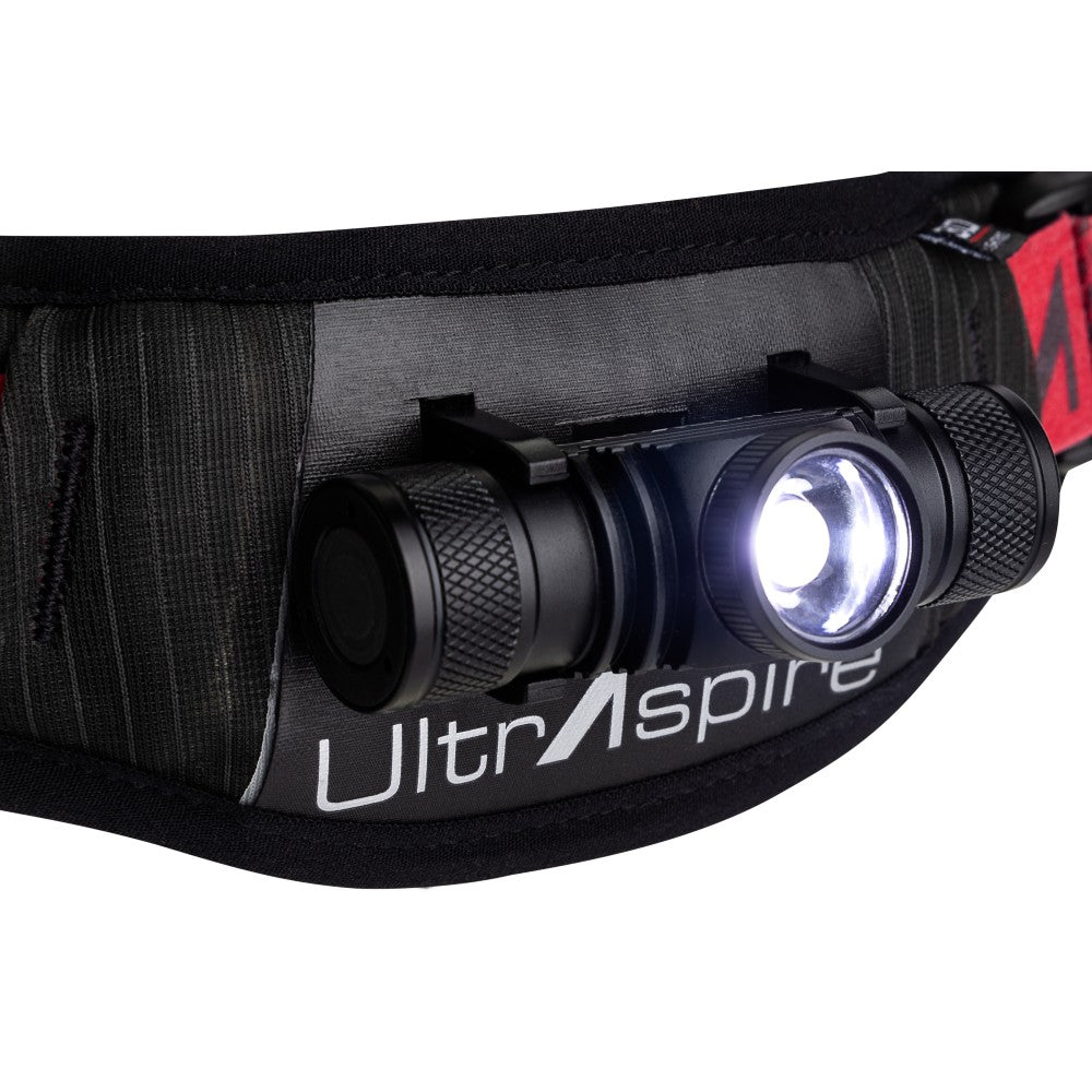 UltrAspire Lumen 400Z 3.0 Rechargeable LED Waist Light - Hands-Free Running, Hiking, Cycling & Night Safety Light for Outdoor Activities