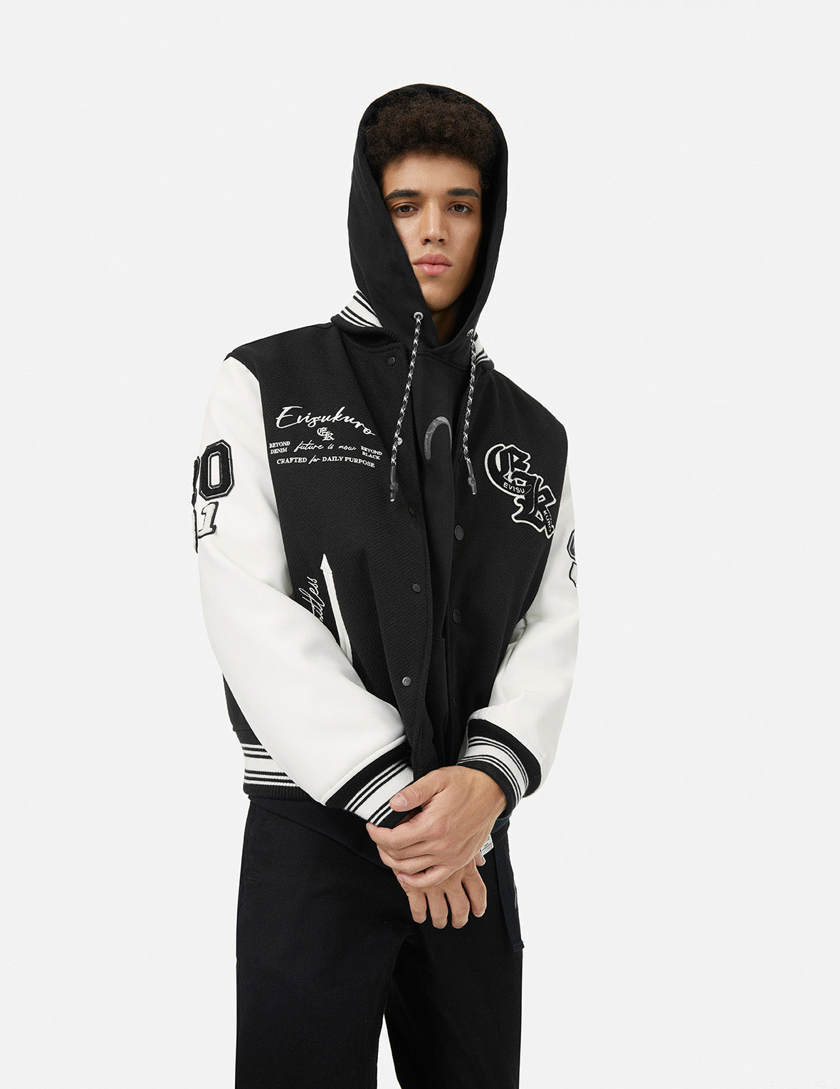 Custom Embroidered Logo Baseball Jacket - Relaxed Fit Padded Varsity Style for Men & Women | Perfect for Casual Wear, Sports Events & Team Uniforms